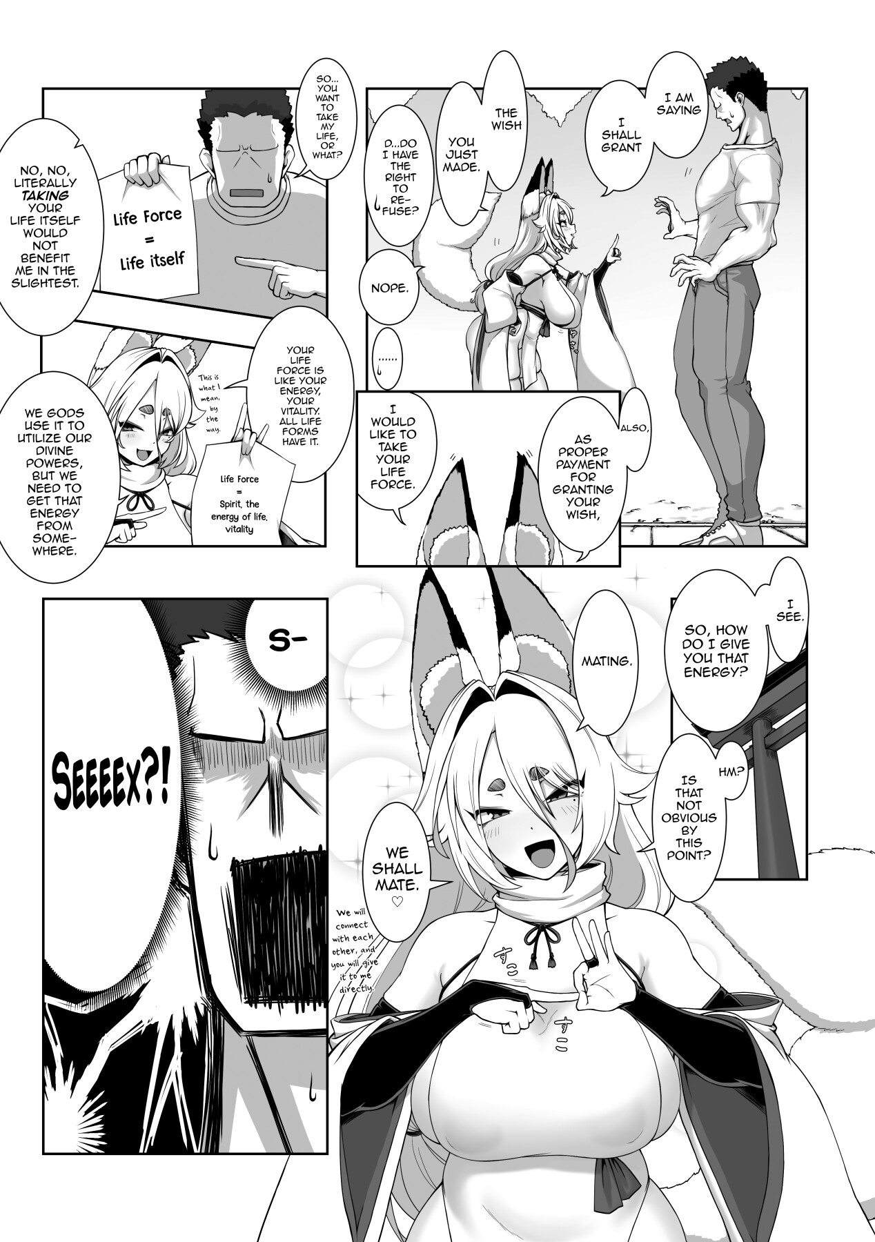 Hentai Manga Comic-The Romantic Ritual With Fox Goddess Yuuko-san-Read-4